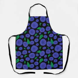 Naadloos patroon van bosbessen schort