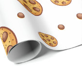 Naadloos patroon van chocoladekoekjes cadeaupapier (Rol Hoek)