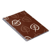 Naadloos patroon van flormotief met bladeren. Stri Notitieboek (Rechterzijde)