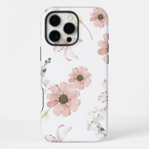 Naadloos patroon van gedroogde bloemen iPhone 16 pro max hoesje