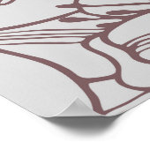 Naadloos patroon van lileugenbloemen . Handje d Poster (Hoek)