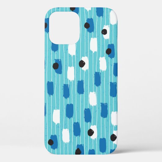 Naadloos patroon van penseelstreek, met de hand ge Case-Mate iPhone case (Achterkant)