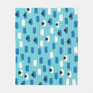 Naadloos patroon van penseelstreek, met de hand ge fleece deken