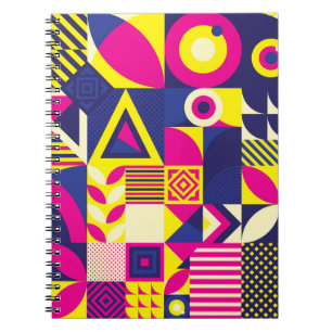 Naadloos patroon van Pop en kleurrijk Abstract geo Notitieboek