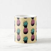 Naadloos patroon van schattige handgetekende anana koffiemok (Center)