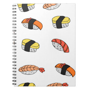naadloos patroon van Sushi Notitieboek