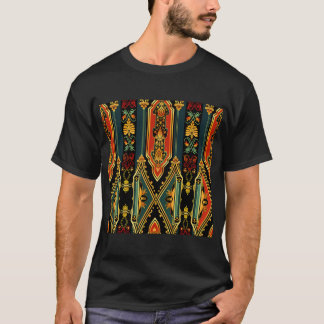 Naadloos patroon van Thaise tempelarchitectuur ele T-shirt