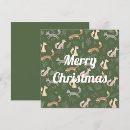 Naadloos patroon van wintertakken en -bladeren van kaart