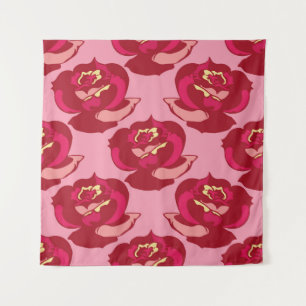 Naadloos patroongoud met vuurwapens rozen  mooi wandkleed