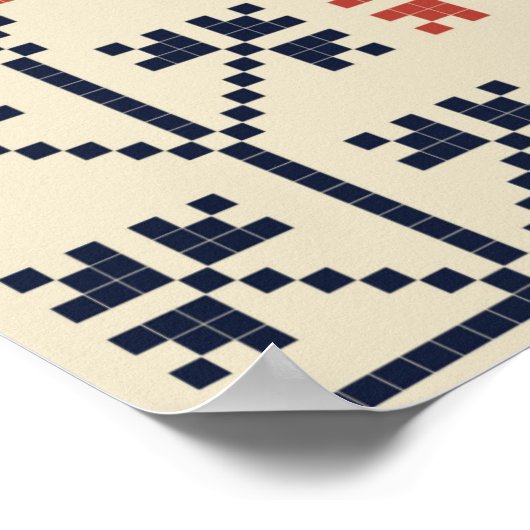 Naadloos patroonontwerp met traditionele Palestijn Poster (Hoek)