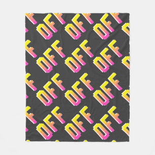 Naadloos  pixel van signaalpatroon. Overzicht  Fleece Deken