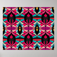 Naadloos retroflectiepatroon in de stijl van de ja