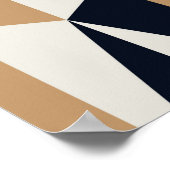 naadloos retropatroon poster (Hoek)