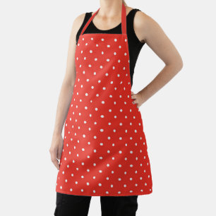 Naadloos rood achtergrond polka stippenpatroon schort
