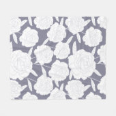 Naadloos  Roos Fleece Deken (Voorkant (Horizontaal))