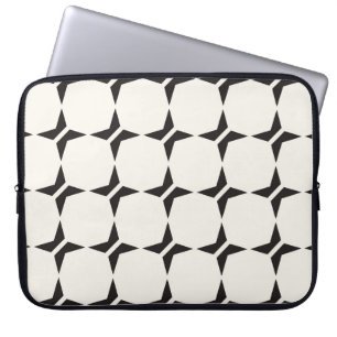 naadloos roosterpatroon. Moderne, stijlvolle textu Laptop Sleeve