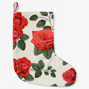 Naadloos rozen patroon, bloemontwerp. kleine kerstsok