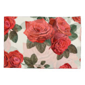 Naadloos  rozen patroon, bloemontwerp. kussensloop (Achterkant)