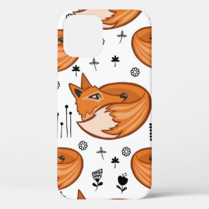 Naadloos scandinavisch patroon. kinder achtergrond iPhone 12 hoesje