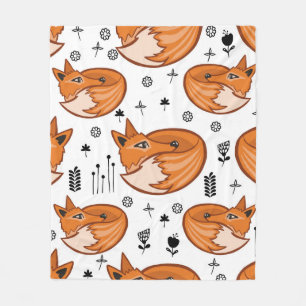 Naadloos scandinavisch patroon. kinder achtergrond fleece deken