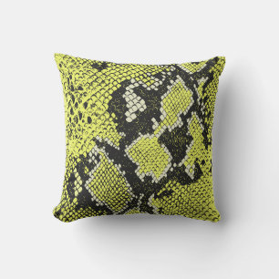 Naadloos slangendierhuidpatroon. Snakes Kussen