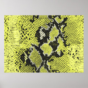Naadloos slangendierhuidpatroon. Snakes Poster