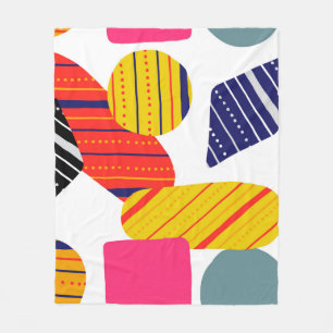 Naadloos stijlvol abstract handgetekend patroon. V Fleece Deken