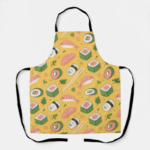 Naadloos Sushi Patroon – Mooie Japanse Eten Schort