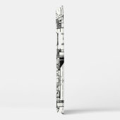 Naadloos technisch patroon met wormversnellingen e Case-Mate iPhone case (Achterkant / Rechts)