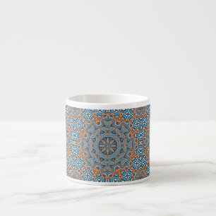 Naadloos tegel sierlijk abstract patroon tegel moz espresso kop