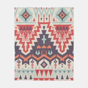 naadloos tribaal patroon. Geometrische ethni Fleece Deken