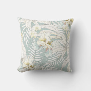 Naadloos tropisch patroon met bloemen Orchid, Fl Kussen