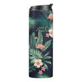 naadloos tropisch patroon met duw- en naaldbladere thermosbeker (Gedraaid links)