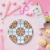 Naadloos Turks kleurig design Papieren Bordje (Feest)