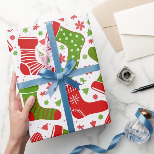 Naadloos vectorpatroon met verschillende kerst cadeaupapier (Geschenken)