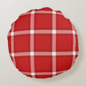 Naadloos vierkant, abstract patroonontwerp rond kussen (Achterkant)