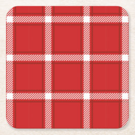 Naadloos vierkant, abstract patroonontwerp vierkante kartonnen onderzetter