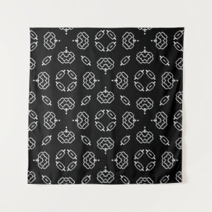 Naadloos vintage patroon in geometrische sierstijl wandkleed