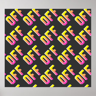 Naadloos vintage pixel uit borden patroon. Omtrek  Poster