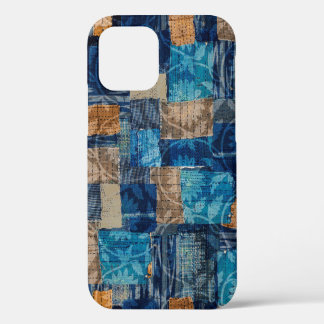 Naadloos waterverf abstracte digitaal patroon iPhone 12 hoesje