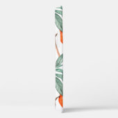 Naadloos waterverf met perziken op een wit Case-Mate iPhone case (Achterkant / Rechts)