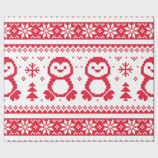 Naadloos winterpatroon kerstpapier cadeaupapier