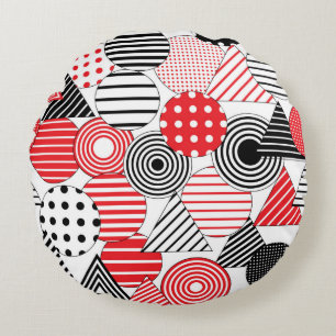 naadloze abstracte achtergrond. gedateerd en rond kussen