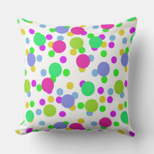 Naadloze abstracte cirkels leuk confetti stippen h kussen