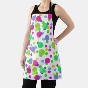 Naadloze abstracte cirkels leuk confetti stippen h schort
