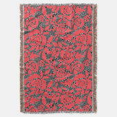 Naadloze abstracte kant romantische retro  rood deken (Voorkant Verticaal)