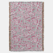 Naadloze abstracte kant romantische retro  roze deken (Voorkant Verticaal)