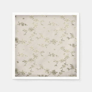 Naadloze abstracte kleine retro  beige bloem servet