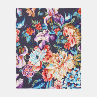 Naadloze abstracte kleurrijke waterverf di fleece deken