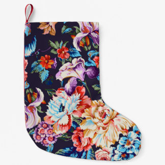 Naadloze abstracte kleurrijke waterverf di kleine kerstsok